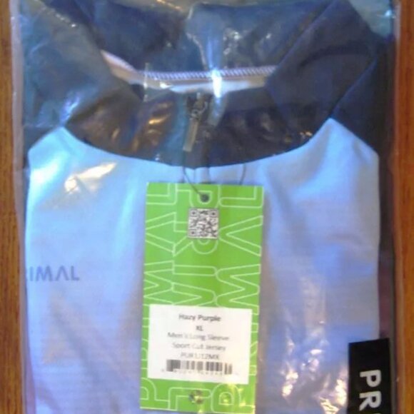 NWT Men's Primal-Wear Hazy Purple Long Sleeve Sport Cut Jersey XL - Picture 3 of 3